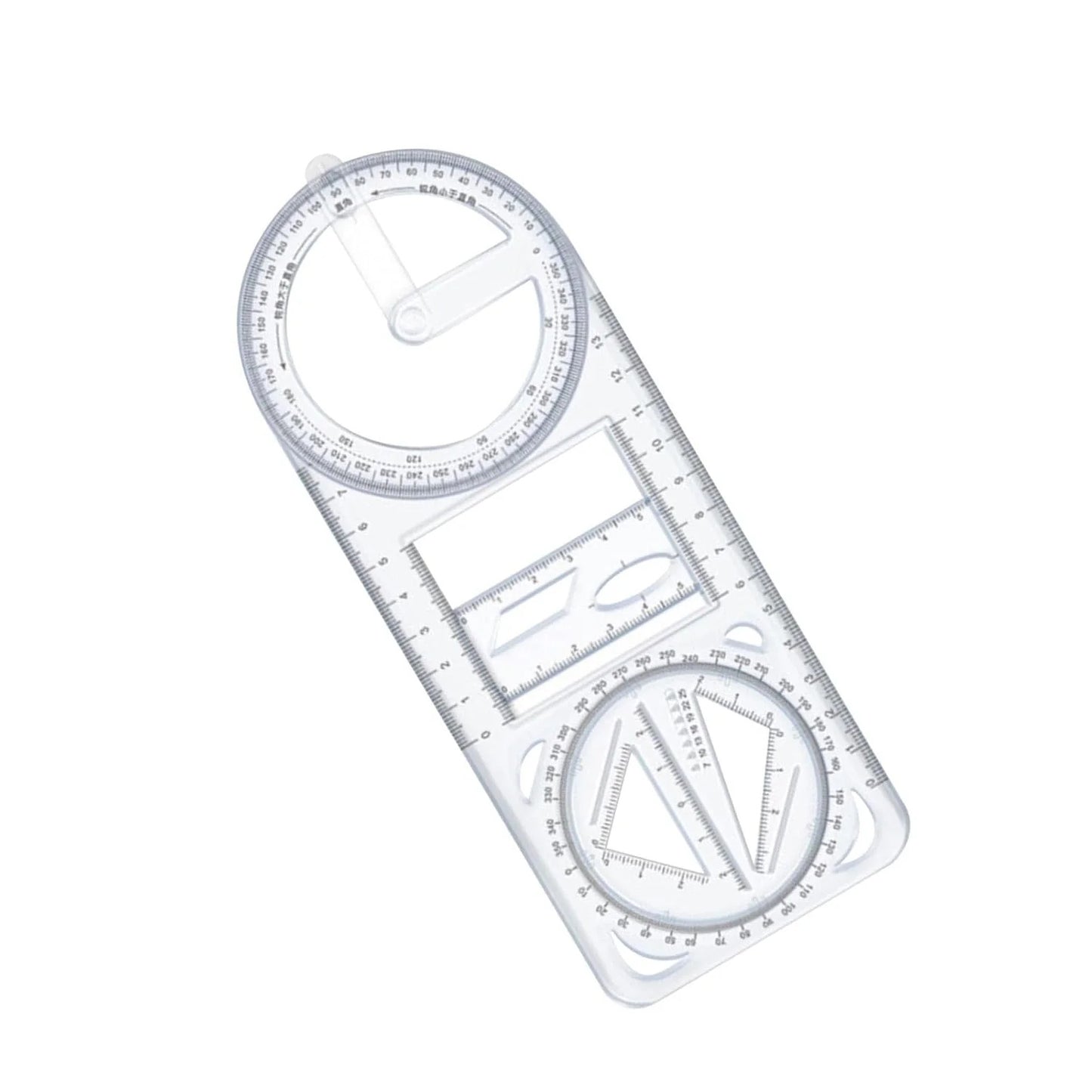 Multifunctional Geometry Ruler - Ideal for Math & Craftwork (Pack of 4)